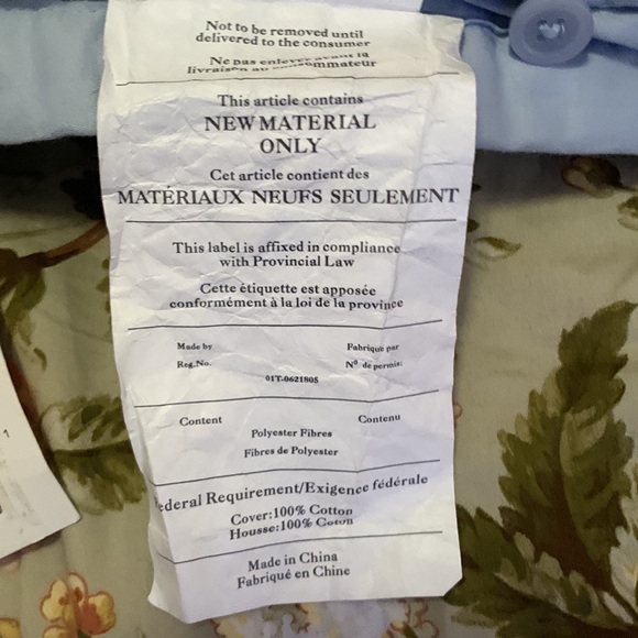 Ralph Lauren Wyatt 20x 20 throw pillow cover in Light Blue - Picture 6 of 9